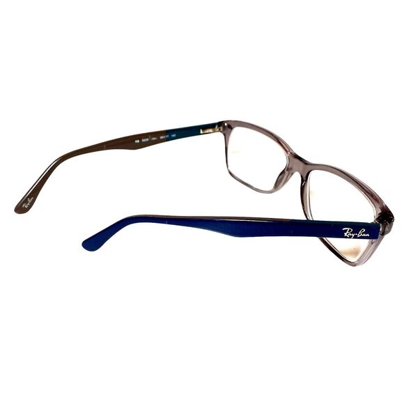 RAY-BAN RB5228 GreyPurple Eyeglasses Full Rim Rectangular 55-17 Frame Only +Case - Picture 7 of 9